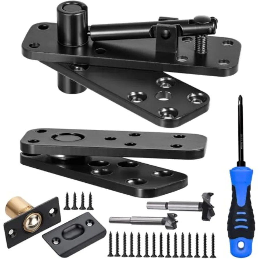 Hidden Door Hinge, 570Lbs Load-Bearing Thickened Solid Stainless Steel - Heavy Duty 360° Swinging Pivot Hinge for Secret Doors,
Hidden Door Hinge, 570Lbs Load-Bearing Thickened Solid Stainless Steel - Heavy Duty 360° Swinging Pivot Hinge for Secret Doors,