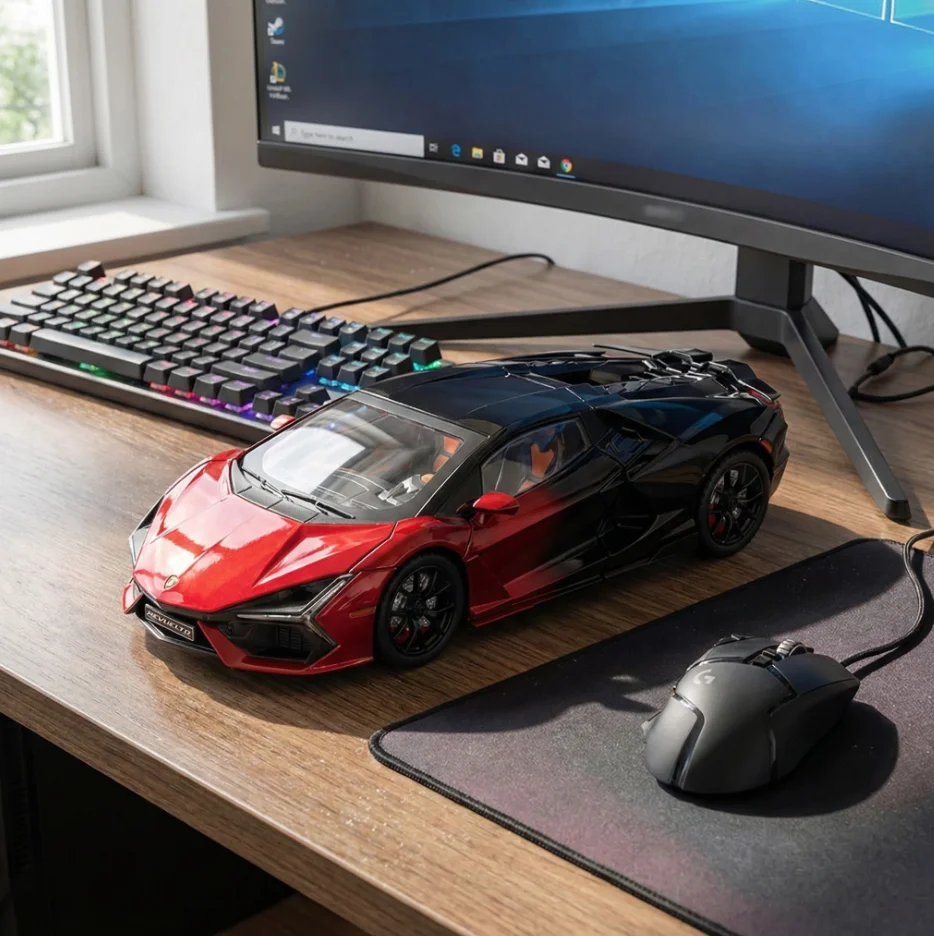 1:24 масштаб REVUELTO миниатюрная модель игрушки спортивные автомобили из сплава литые под давлением суперкары звук свет двери открытые отступить для детей подарки
1:24 масштаб REVUELTO миниатюрная модель игрушки спортивные автомобили из сплава литые под давлением суперкары звук свет двери открытые отступить для детей подарки