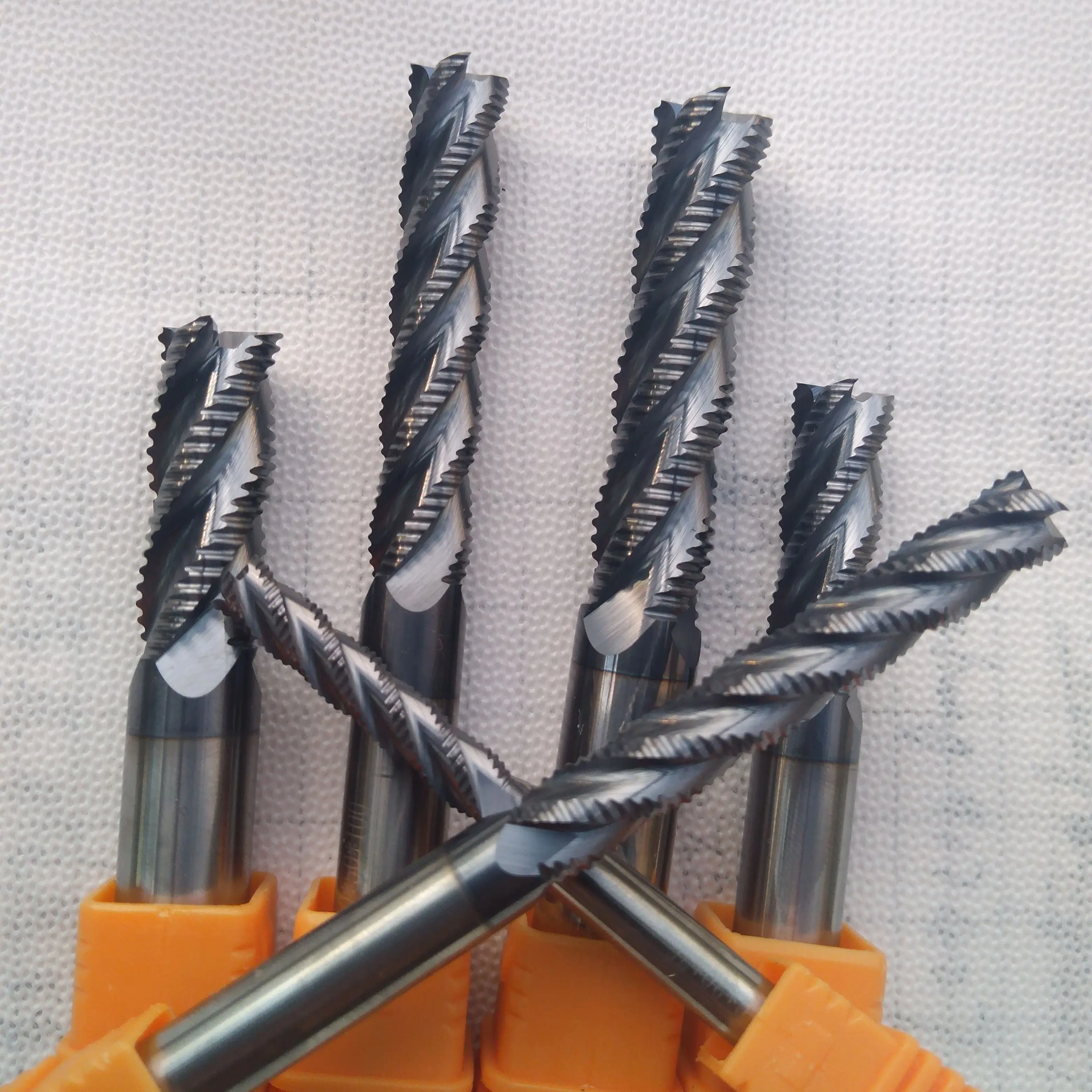 ZYYG CNC Carbide Roughing End Mills 4Flutes HRC55 Milling Cutters Router Bits D4mm-20mm for Milling Bits
ZYYG CNC Carbide Roughing End Mills 4Flutes HRC55 Milling Cutters Router Bits D4mm-20mm for Milling Bits