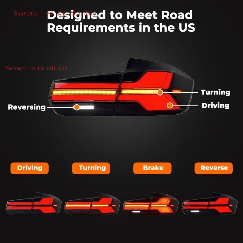 PremiumMotion New Product Led For 3 Series F30 F35 F80 LED Tail Lights Assembly G05 Design 2013-2020 Modified 320I Rear 12V DRL
PremiumMotion New Product Led For 3 Series F30 F35 F80 LED Tail Lights Assembly G05 Design 2013-2020 Modified 320I Rear 12V DRL