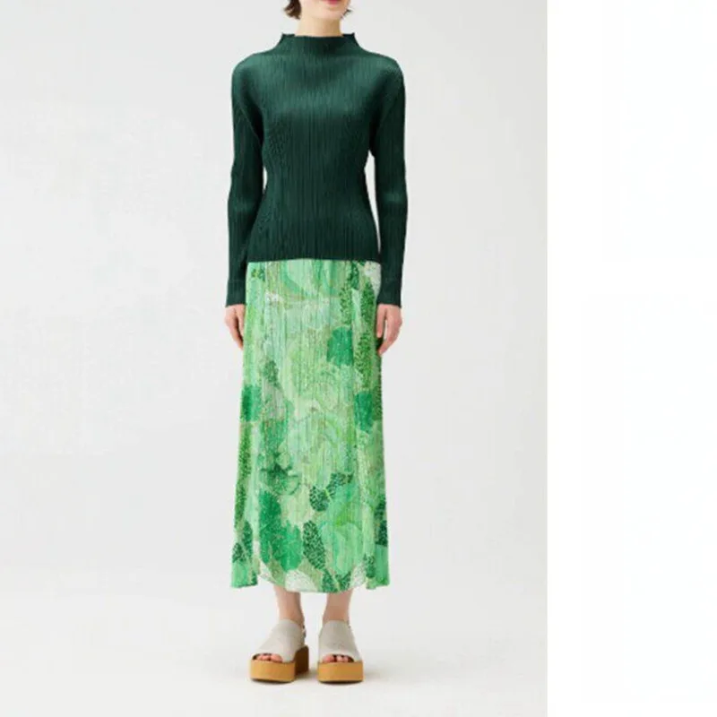 Miyake Pleated Skirt 2026 Summer Long Skirt High-end Printed Casual Elastic Waist Loose Stylish Versatile Straight Skirt Pleat
Miyake Pleated Skirt 2026 Summer Long Skirt High-end Printed Casual Elastic Waist Loose Stylish Versatile Straight Skirt Pleat