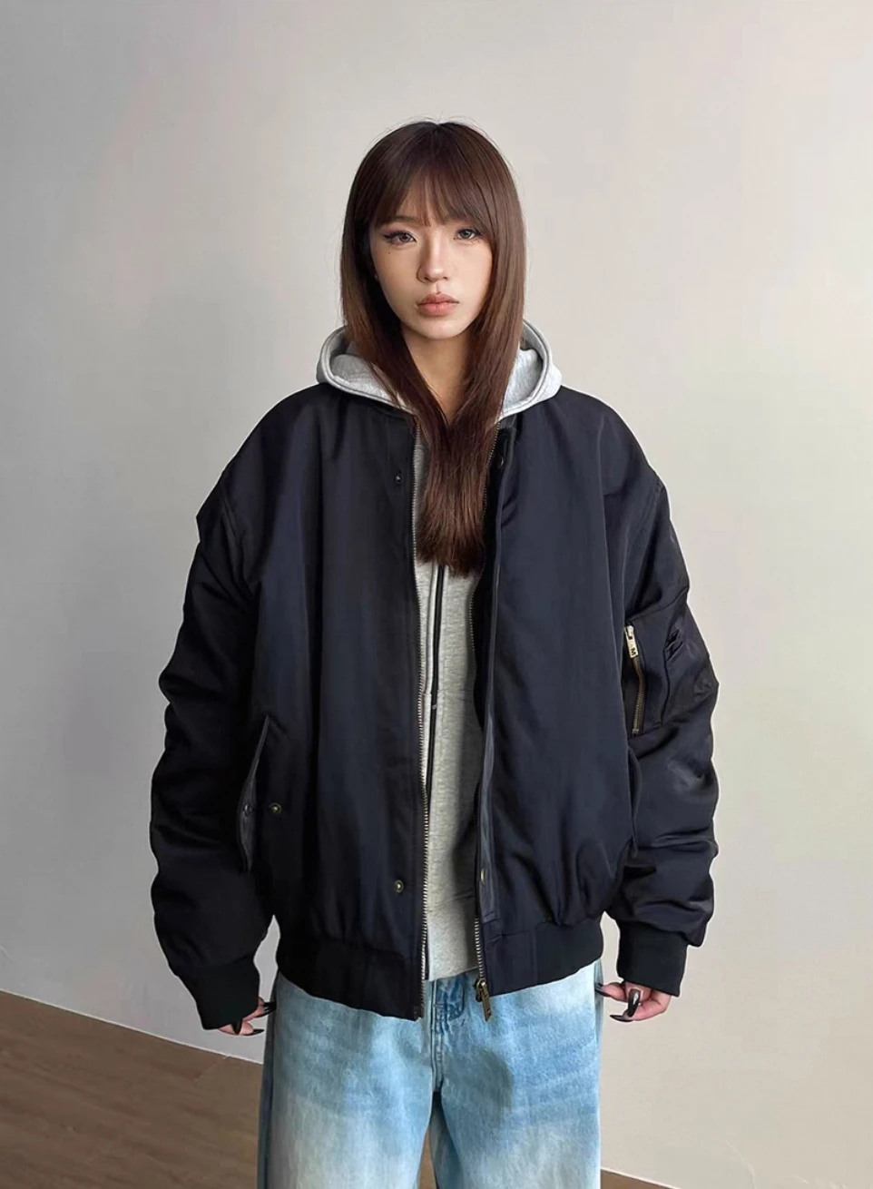 Bomber Jackets Womens Jacket Techwear Winter Highstreet Streetwears Urban Nightclub Party Minimalism Cleanfit Panelled Commuting
Bomber Jackets Womens Jacket Techwear Winter Highstreet Streetwears Urban Nightclub Party Minimalism Cleanfit Panelled Commuting