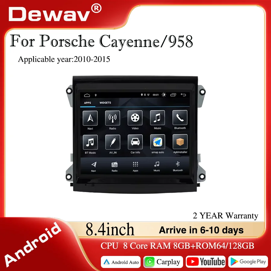 For 2010-2015 Porsche Cayenne 958 92A/PCM3.0/3.1/4.0 Radio Carplay multimedia player screen DSP Android 12 Navigation 8.4 inch
For 2010-2015 Porsche Cayenne 958 92A/PCM3.0/3.1/4.0 Radio Carplay multimedia player screen DSP Android 12 Navigation 8.4 inch
