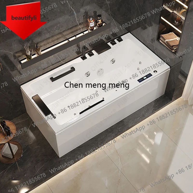 Акриловая многофункциональная ванна 01A с высокой несущей способностью и правосторонней панелью, элитная мебель для ванной комнаты, многофункциональная.
Акриловая многофункциональная ванна 01A с высокой несущей способностью и правосторонней панелью, элитная мебель для ванной комнаты, многофункциональная.