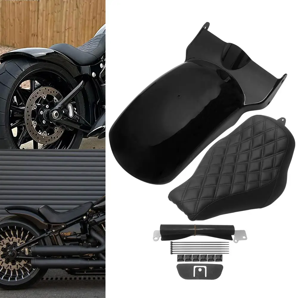 Motorcycle Rear Fender Mudguard & Solo Seats Kits For Harley Softail Breakout Fat Boy 114 117 107 FXBR FXBRS FLFB FLFBS 2018-up
Motorcycle Rear Fender Mudguard & Solo Seats Kits For Harley Softail Breakout Fat Boy 114 117 107 FXBR FXBRS FLFB FLFBS 2018-up
