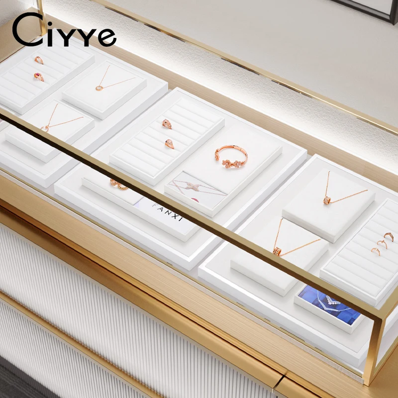 Ciyye Microfiber Jewelry Display Props Set Earrings Jewelry Ring Organizer Stands Pendant Display Tray for Shop Cabinet Showcase
Ciyye Microfiber Jewelry Display Props Set Earrings Jewelry Ring Organizer Stands Pendant Display Tray for Shop Cabinet Showcase