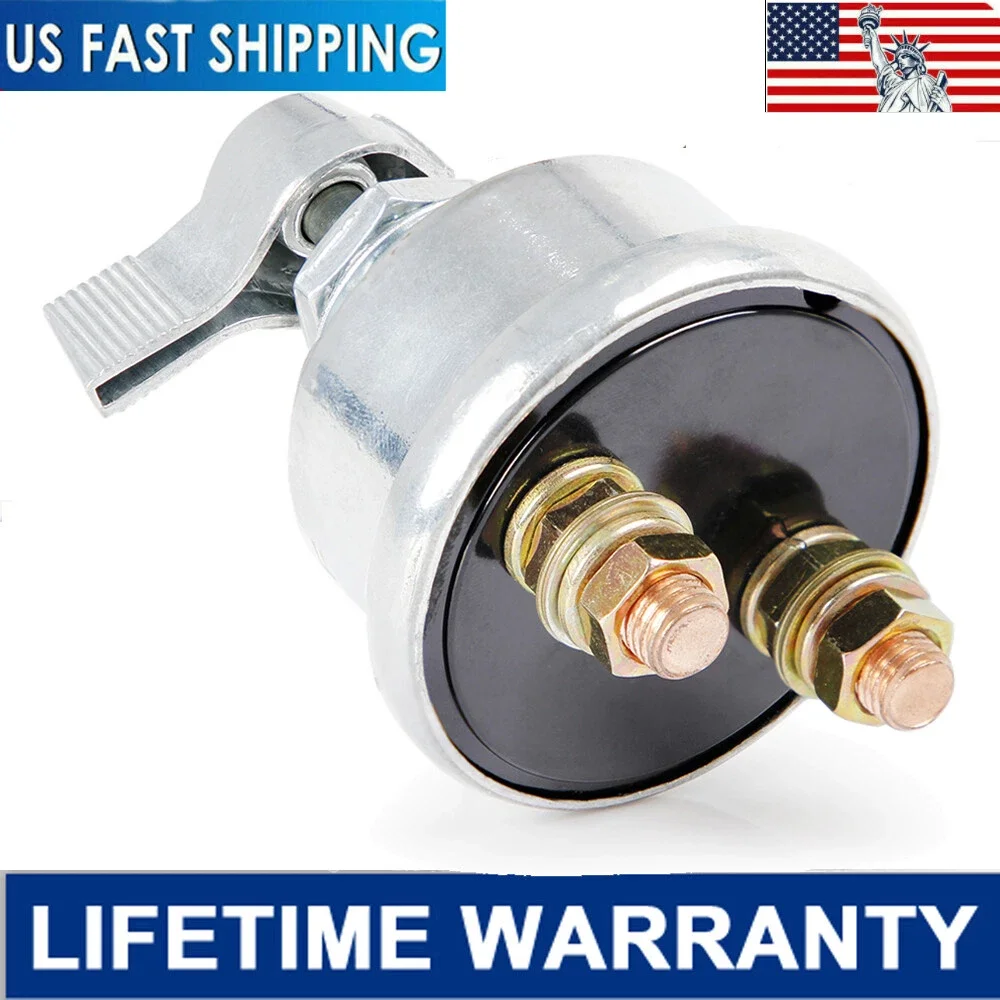 12 V Master Battery Disconnect Switch 2 post SPST Kill Cut-Off Nascar Marine ATV
12 V Master Battery Disconnect Switch 2 post SPST Kill Cut-Off Nascar Marine ATV