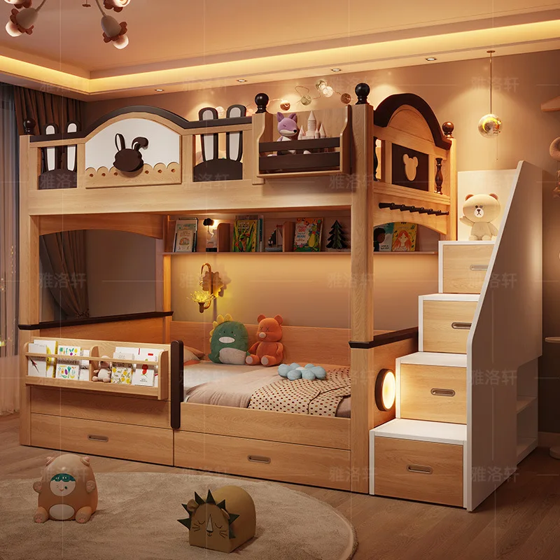 Solid Wood Children's Tree House Bed Bunk Bed Does Not Disturb Each Other, Small Apartment High and Low Upper and Lower
Solid Wood Children's Tree House Bed Bunk Bed Does Not Disturb Each Other, Small Apartment High and Low Upper and Lower
