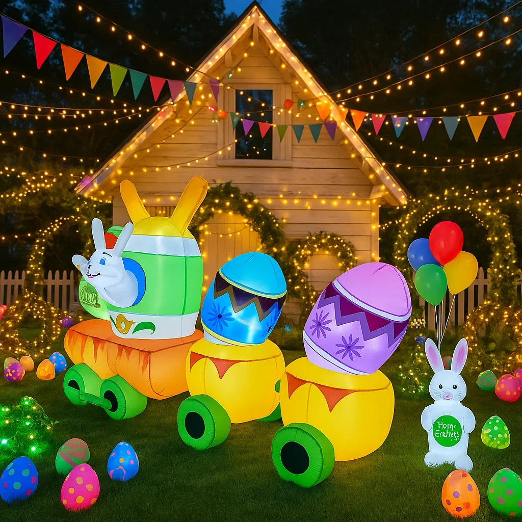9FT Easter Inflatable Bunny Carrot Egg LED Light Up Festive Outdoor Yard Garden Easter Celebration Supplies Easter Inflatable
9FT Easter Inflatable Bunny Carrot Egg LED Light Up Festive Outdoor Yard Garden Easter Celebration Supplies Easter Inflatable