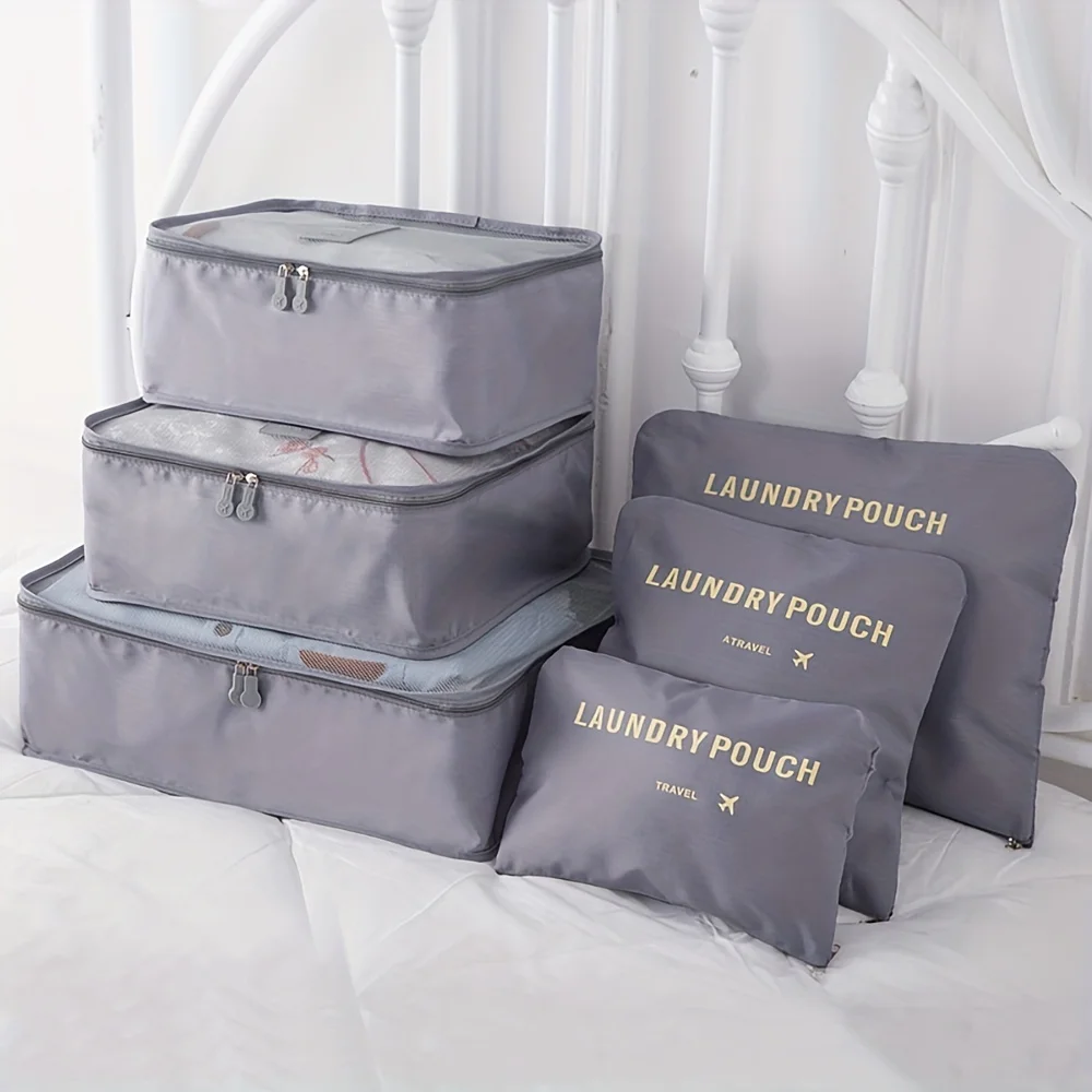 6pcs Travel Bag Set, Suitcase Luggage Packing Cubes, Clothes Underwear Organizer Bag
6pcs Travel Bag Set, Suitcase Luggage Packing Cubes, Clothes Underwear Organizer Bag