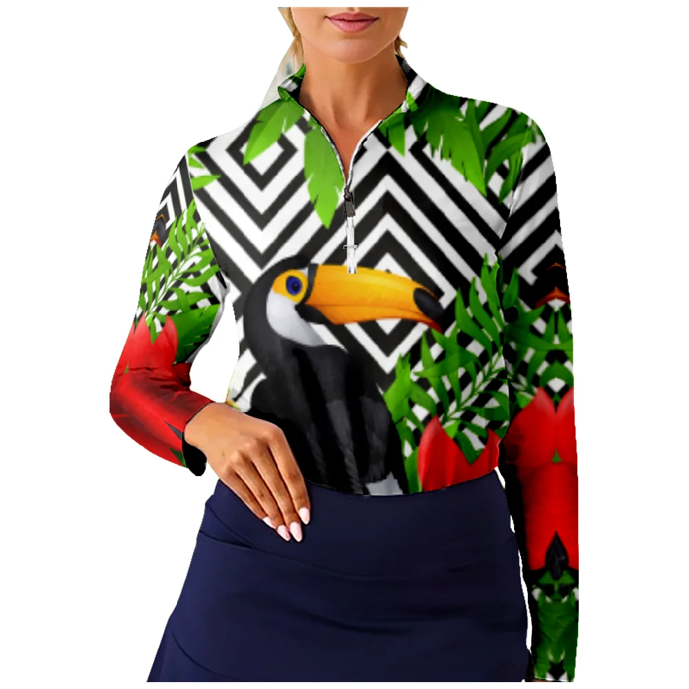 Toucan Half zipper T-Shirt Men and Woman Long Sleeve Women Funny T Shirt Unisex Harajuku Tops
Toucan Half zipper T-Shirt Men and Woman Long Sleeve Women Funny T Shirt Unisex Harajuku Tops