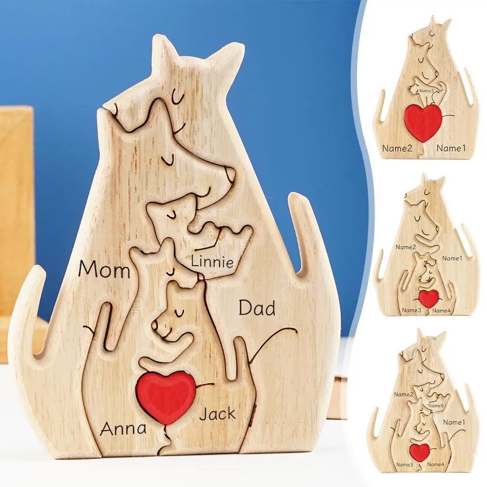 Personalized Cute Dog Family Theme Wooden Art Puzzle 2023 Wooden Puppy Desktop Decorations Customized Gift for Family Parents
Personalized Cute Dog Family Theme Wooden Art Puzzle 2023 Wooden Puppy Desktop Decorations Customized Gift for Family Parents