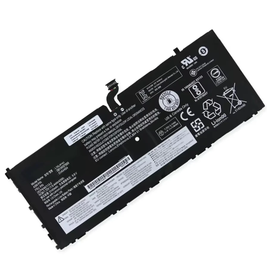 Аккумулятор для ноутбука L16L4P91 L16M4P91 L16S4P91 для Thinkpad X1 Tablet Gen 3,2018 TP00089A Series SB10K97599 01AV4547.72V/5440mAh/42WH
Аккумулятор для ноутбука L16L4P91 L16M4P91 L16S4P91 для Thinkpad X1 Tablet Gen 3,2018 TP00089A Series SB10K97599 01AV4547.72V/5440mAh/42WH