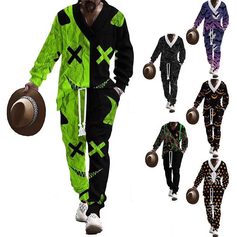 2024 Spring And Autumn Fashion Personality Men's Halloween Costume Digital Print Long-sleeved T-shirt And Pants Two-piece Set
2024 Spring And Autumn Fashion Personality Men's Halloween Costume Digital Print Long-sleeved T-shirt And Pants Two-piece Set