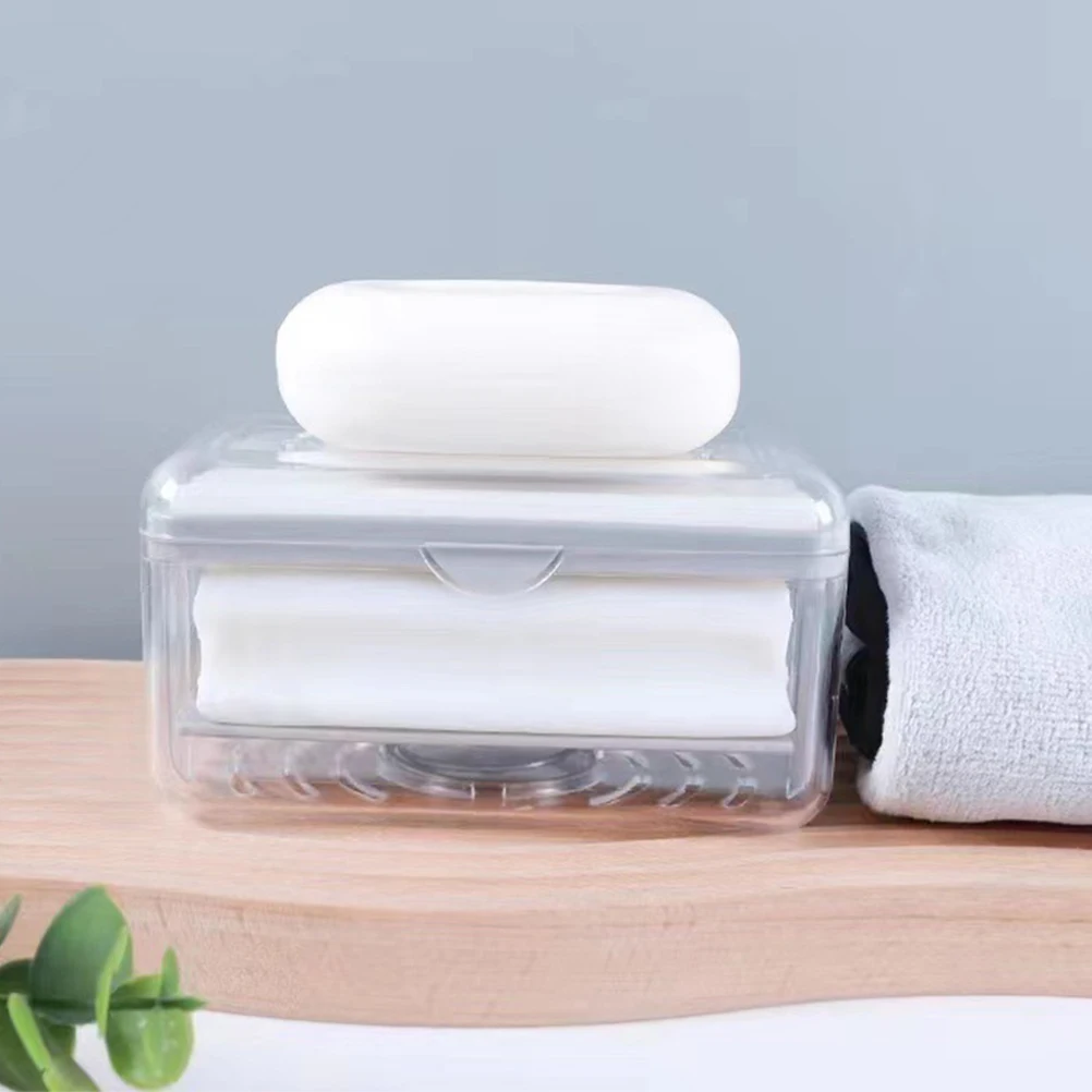 Soap Box Self Draining Holder Bathroom Dish Container Rack for Shower Kitchen Plastic Bar Soap Storage Solution
Soap Box Self Draining Holder Bathroom Dish Container Rack for Shower Kitchen Plastic Bar Soap Storage Solution