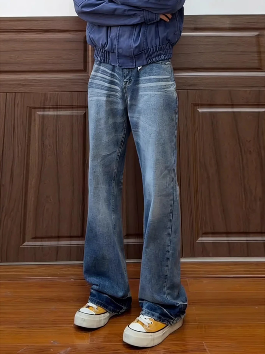 Waed Straight Leg Jeans Men's Autumn Winter American High Street Knife Pants mid Waist Zipper Casual Jeans
Waed Straight Leg Jeans Men's Autumn Winter American High Street Knife Pants mid Waist Zipper Casual Jeans