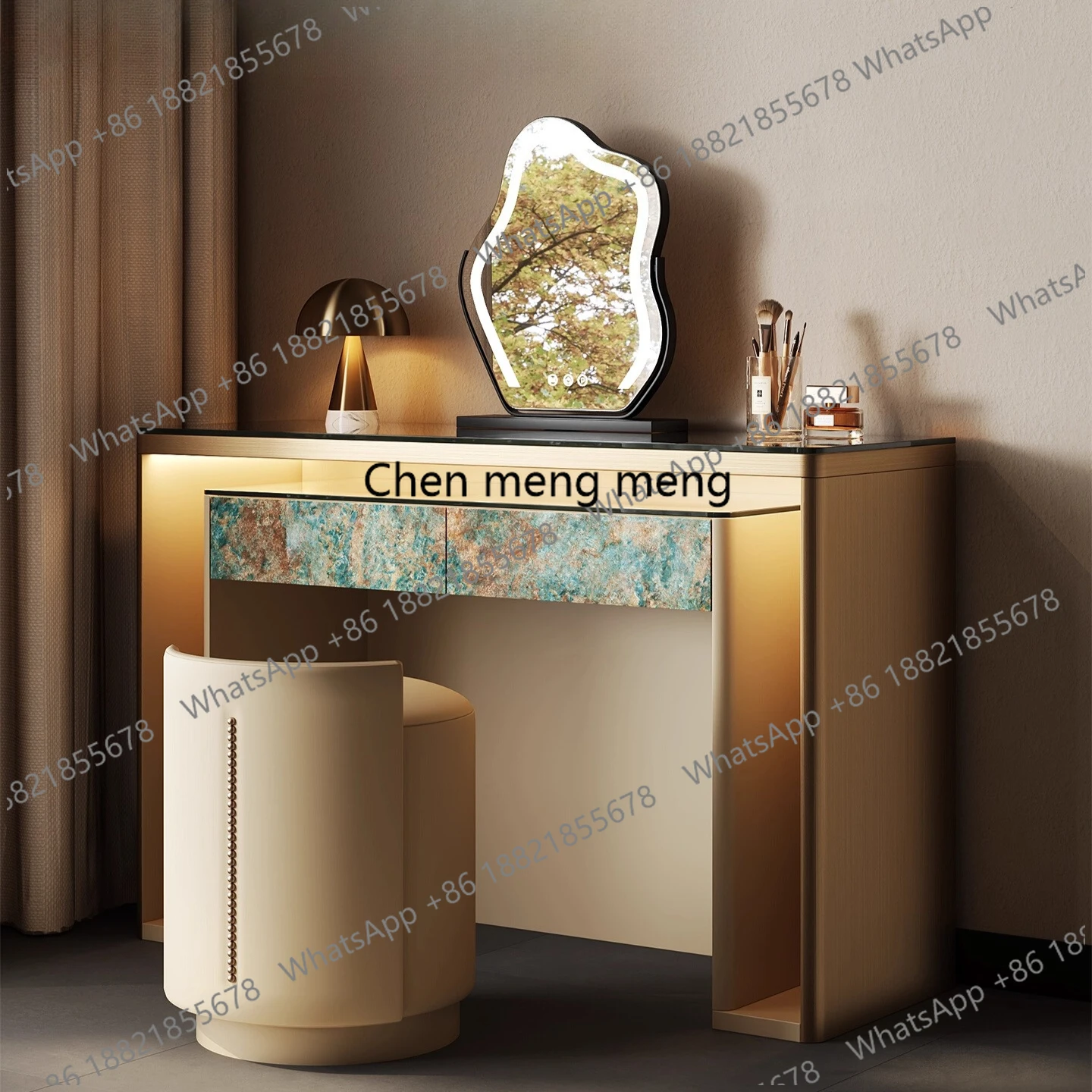 Italian light luxury dresser bedroom modern simple small apartment solid wood high-end storage cosmetic table
Italian light luxury dresser bedroom modern simple small apartment solid wood high-end storage cosmetic table