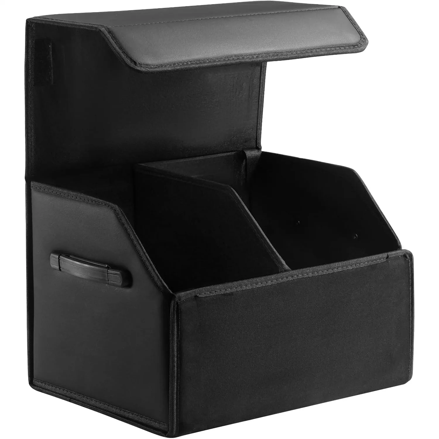 Car Organizers for Trunk SUV Sedan, Leather Storage Box with Magnetic Lid, Collapsible and Adjustable 16.5 Inch
Car Organizers for Trunk SUV Sedan, Leather Storage Box with Magnetic Lid, Collapsible and Adjustable 16.5 Inch