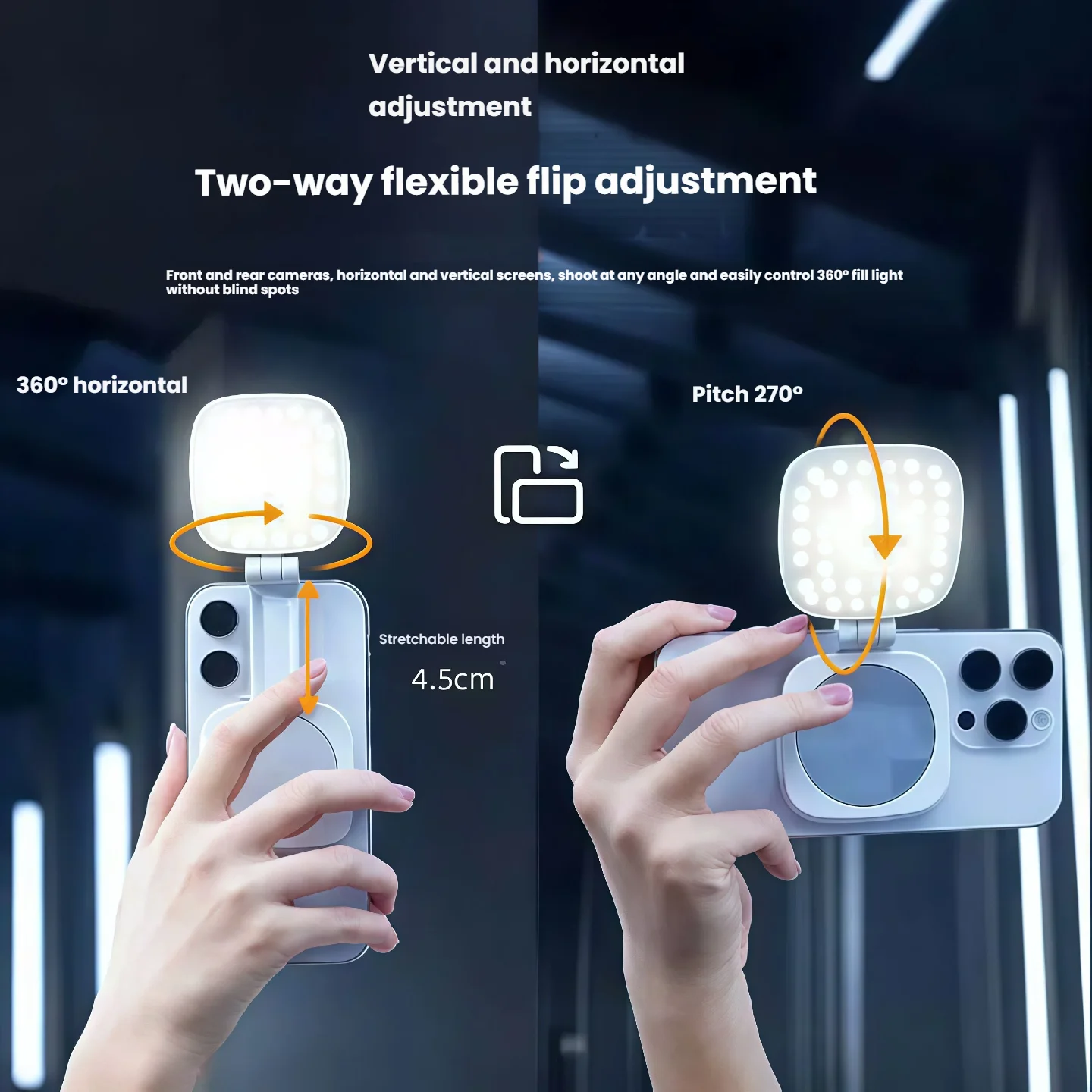 Магнитная лампа для селфи MagSafe iPhone 360° ° Светодиодный кольцевой заполняющий светильник с зеркалом для идеальных видеозвонков для видеоблогов
Магнитная лампа для селфи MagSafe iPhone 360° ° Светодиодный кольцевой заполняющий светильник с зеркалом для идеальных видеозвонков для видеоблогов