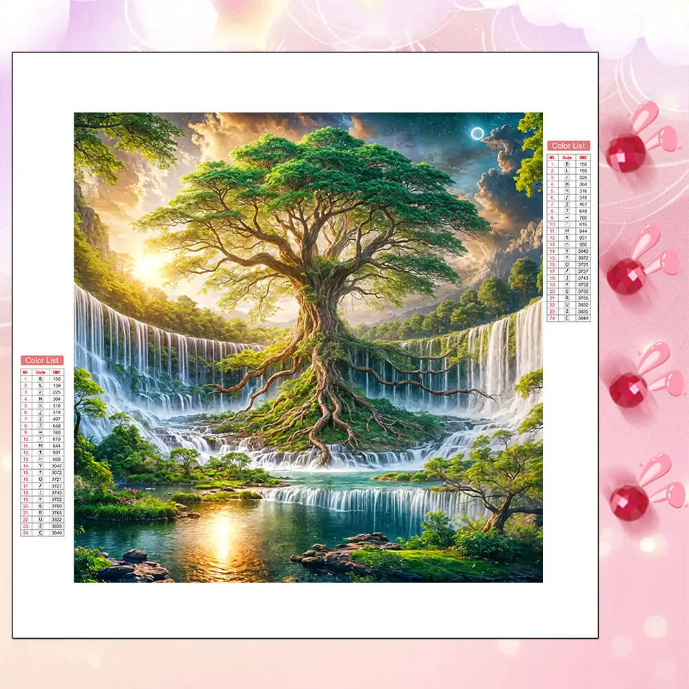HUACAN Diamond Painting Art Craft Tree Small River Waterfall Landscape Full Square Round Diamond Mosaic Home Wall Art Decoration
HUACAN Diamond Painting Art Craft Tree Small River Waterfall Landscape Full Square Round Diamond Mosaic Home Wall Art Decoration