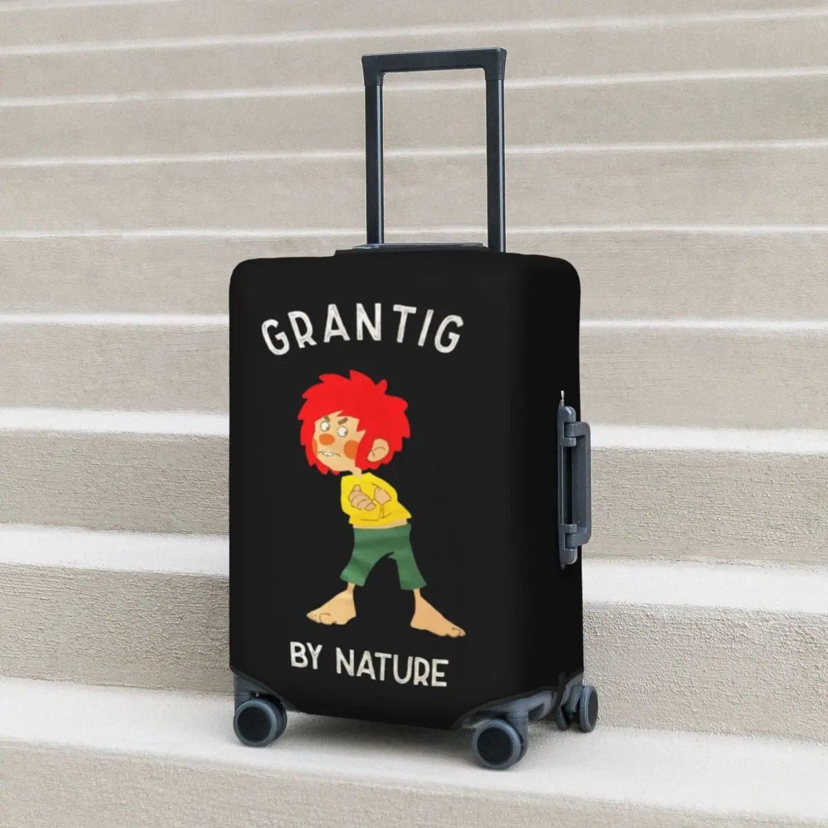 Pumuckl Grantig By Nature Suitcase Cover Protection Elastic Travel Luggage Protector Covers for 18-32 Inch
Pumuckl Grantig By Nature Suitcase Cover Protection Elastic Travel Luggage Protector Covers for 18-32 Inch