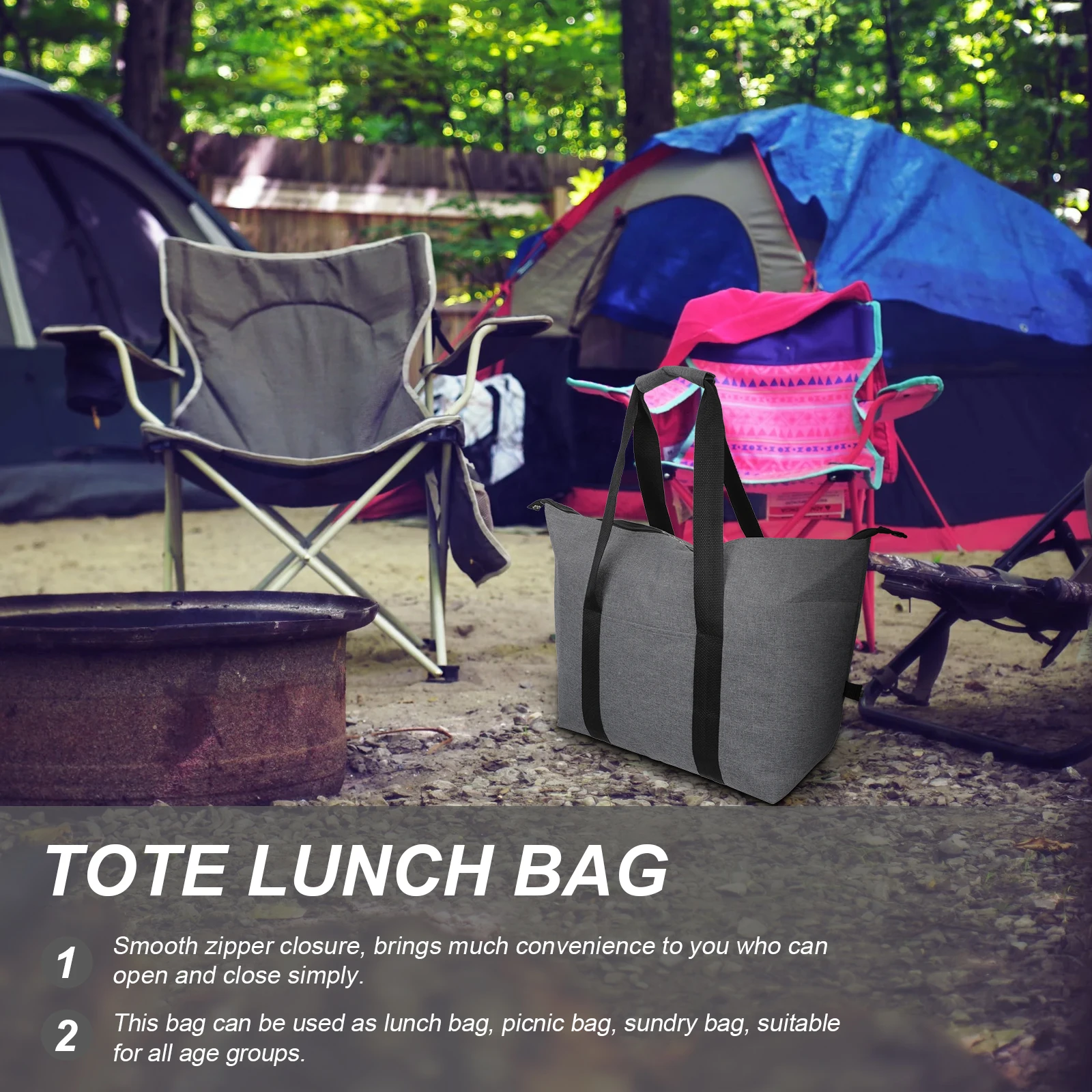Insulated Bag High Thermal Grey Oxford Cloth Large Capacity Lunch Bag for Food Storage Portable Picnic Container
Insulated Bag High Thermal Grey Oxford Cloth Large Capacity Lunch Bag for Food Storage Portable Picnic Container