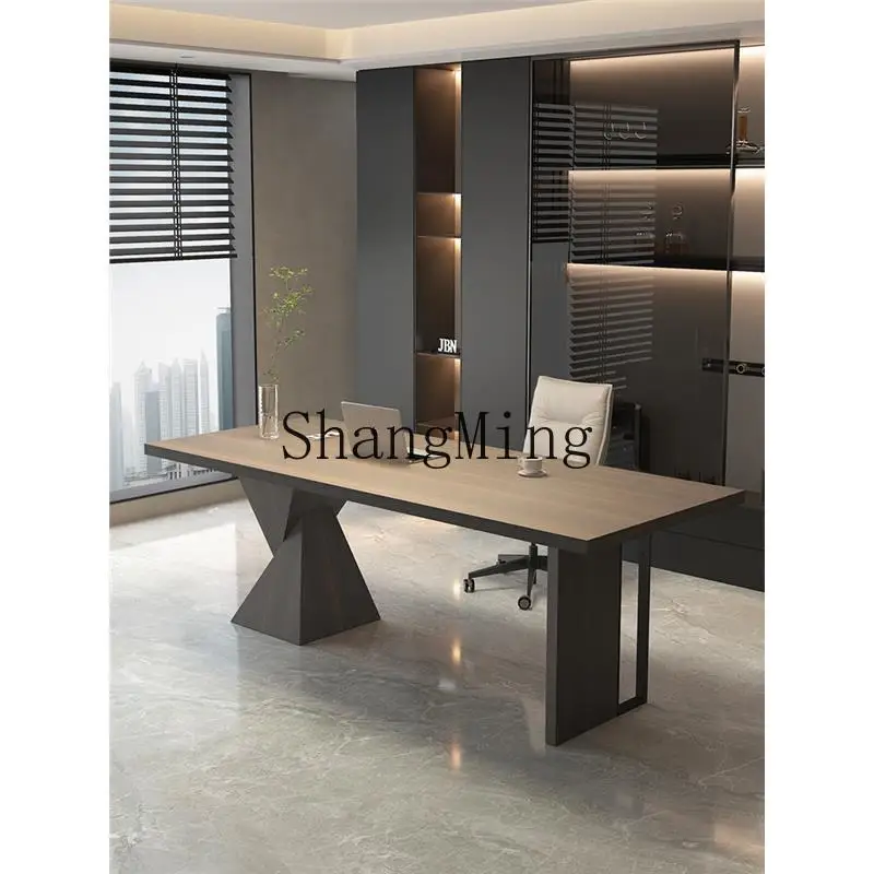 SM new minimalist desk study light luxury modern large board solid wood desk high sense
SM new minimalist desk study light luxury modern large board solid wood desk high sense