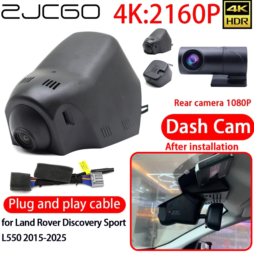 ZJCGO 4K Car DVR Dash Cam Wifi Front Rear Camera 24h Monitor for Land Rover Discovery Sport L550 2015-2025
ZJCGO 4K Car DVR Dash Cam Wifi Front Rear Camera 24h Monitor for Land Rover Discovery Sport L550 2015-2025