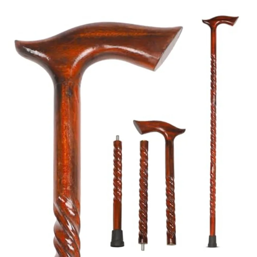 Wood Cane 36 Inch Natural Classic Wood Walking Stick Fancy Canes Ergonomic Wood Cane for Seniors Elegant Derby Handle
Wood Cane 36 Inch Natural Classic Wood Walking Stick Fancy Canes Ergonomic Wood Cane for Seniors Elegant Derby Handle