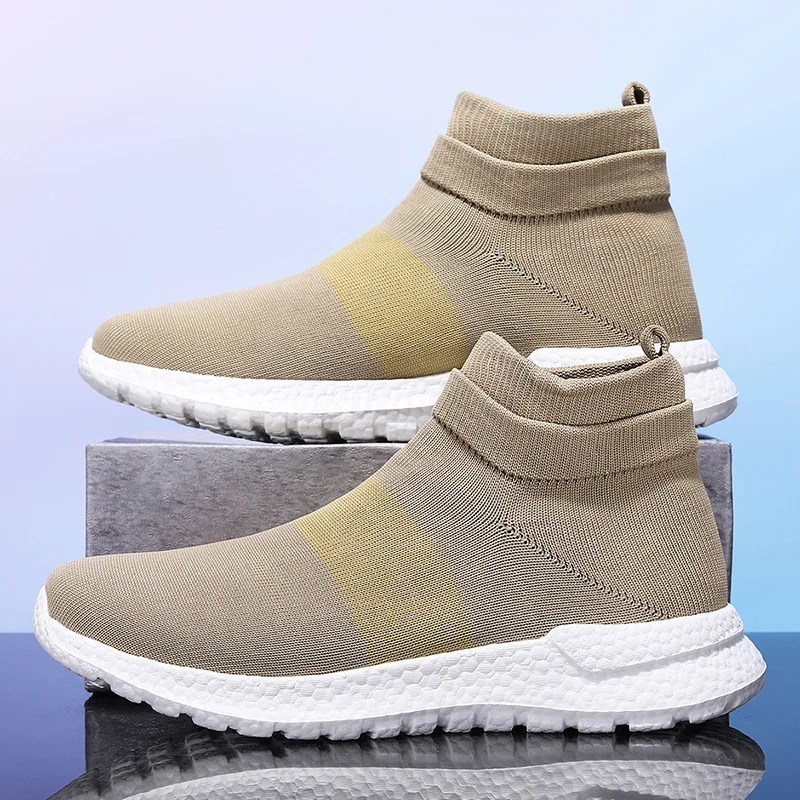 HKDQ Unisex High Top Sneakers 2025 Knit Slip-on Running Shoes For Women Men Comfortable Breathable Non Slip Men's Walking Shoes
HKDQ Unisex High Top Sneakers 2025 Knit Slip-on Running Shoes For Women Men Comfortable Breathable Non Slip Men's Walking Shoes