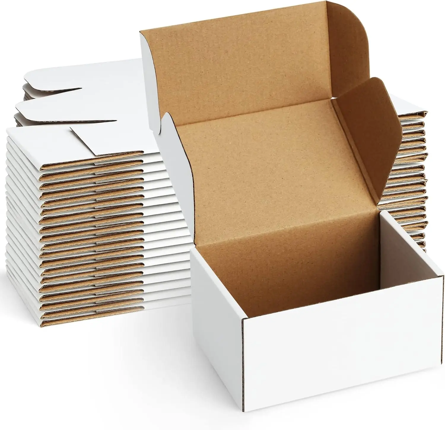 6x4x3 Corrugated Mailing Boxes 25 Pack White Small Shipping Boxes
6x4x3 Corrugated Mailing Boxes 25 Pack White Small Shipping Boxes