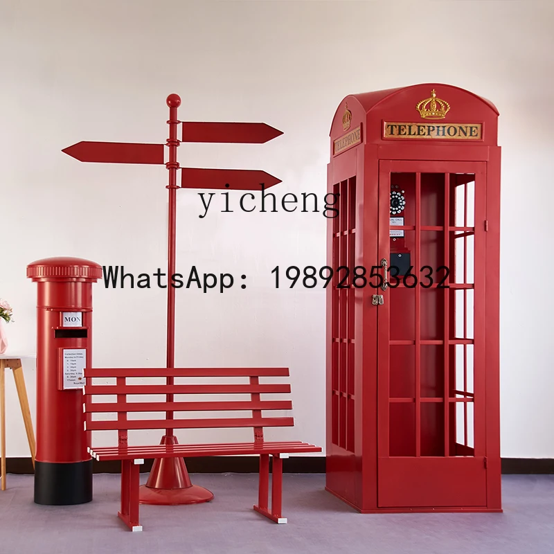 C1 wrought iron phone booth mailbox ornament floor scene exhibition hall display decoration shopping mall DP layout props
C1 wrought iron phone booth mailbox ornament floor scene exhibition hall display decoration shopping mall DP layout props