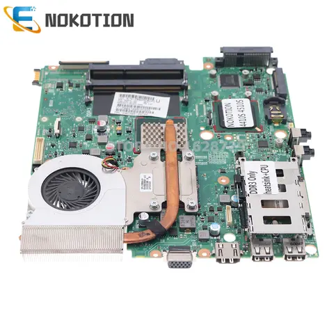 583078-001 583079-001 for HP Probook 4410s 4510s 4710s Laptop motherboard DDR3 With CPU+Heatsink fan