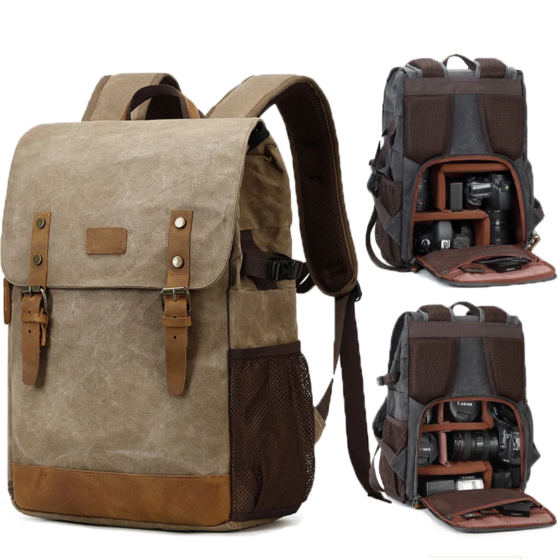 SLR Camera Backpack Photography Batik Canvas Bag Waterproof Outdoor Wear-resistant Large-capacity 15.6-inch Computer Bag
SLR Camera Backpack Photography Batik Canvas Bag Waterproof Outdoor Wear-resistant Large-capacity 15.6-inch Computer Bag