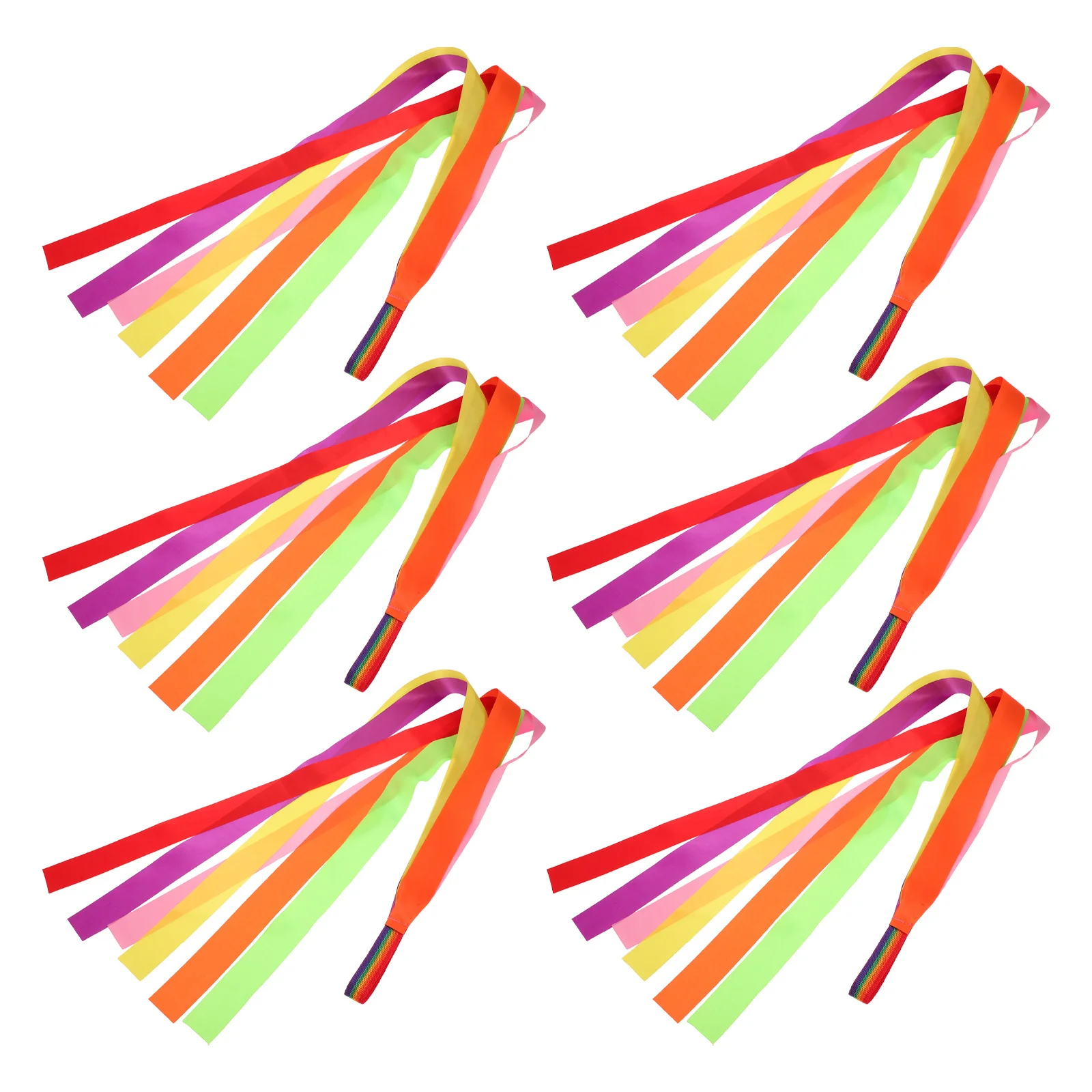 6Pcs Children's Colorful Dance Ribbons Set Multicolor Gymnastics Streamers Ballet Ribbon Twirling Rhythmic Dancing Party Favors
6Pcs Children's Colorful Dance Ribbons Set Multicolor Gymnastics Streamers Ballet Ribbon Twirling Rhythmic Dancing Party Favors