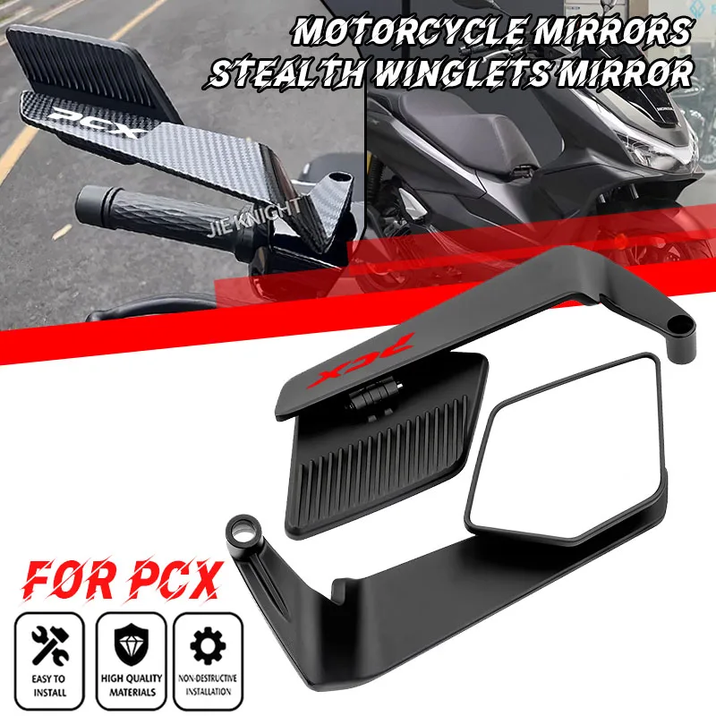 For PCX125 PCX150 PCX160 PCX 125 150 160 2018-2025 2026 Motorcycle Mirrors Stealth Winglets Mirror Rotatable Adjustable Mirrors
For PCX125 PCX150 PCX160 PCX 125 150 160 2018-2025 2026 Motorcycle Mirrors Stealth Winglets Mirror Rotatable Adjustable Mirrors