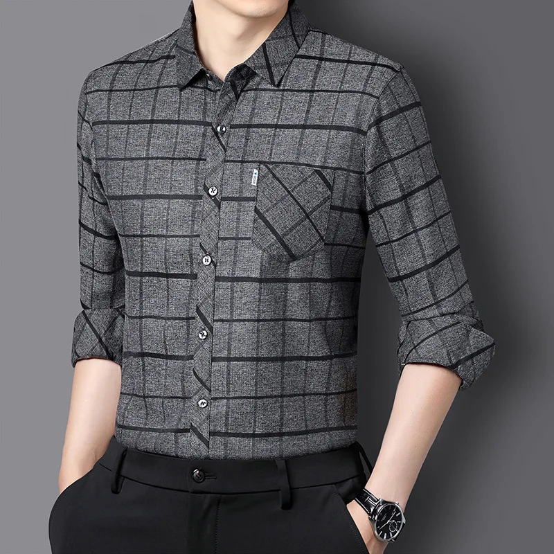 Shangxin men's casual long-sleeved shirt business Joker fashion shirt luxury high-end good quality POIO cardigan. tshirt shirt
Shangxin men's casual long-sleeved shirt business Joker fashion shirt luxury high-end good quality POIO cardigan. tshirt shirt