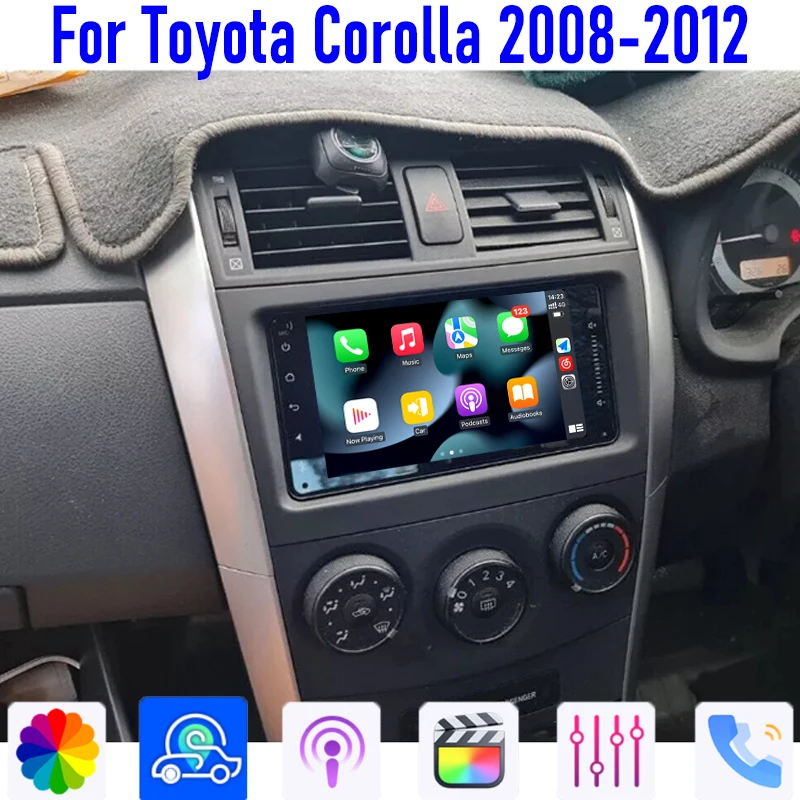 GPS 7" For Toyota Corolla 2008-2012 Apple Carplay Android Auto Car Stereo Radio Wireless Reversing Image Camera Navi 4-64GB WIFI
GPS 7" For Toyota Corolla 2008-2012 Apple Carplay Android Auto Car Stereo Radio Wireless Reversing Image Camera Navi 4-64GB WIFI