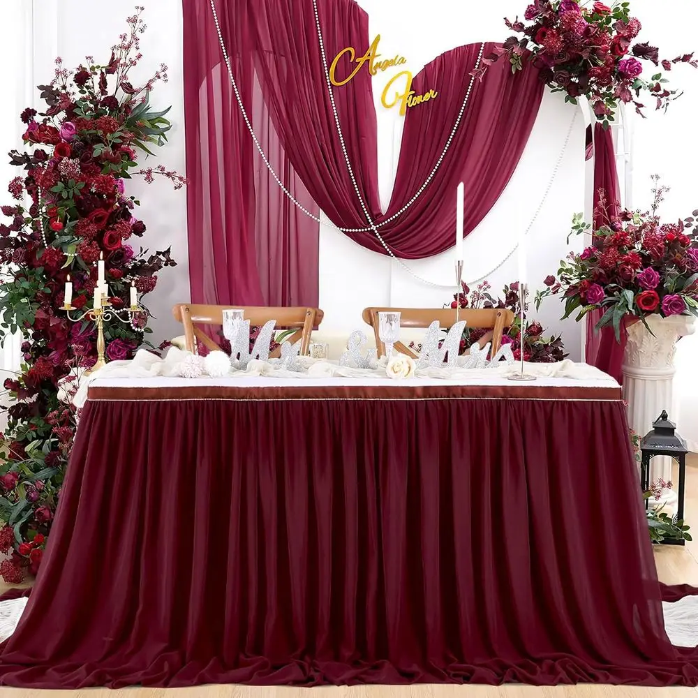 Chion Table Skirt or Wedding Decorations - 6t Bury Tablecloth or Baby Shower Birthdays Party Home Cake Table Decorations 2 Layer
Chion Table Skirt or Wedding Decorations - 6t Bury Tablecloth or Baby Shower Birthdays Party Home Cake Table Decorations 2 Layer