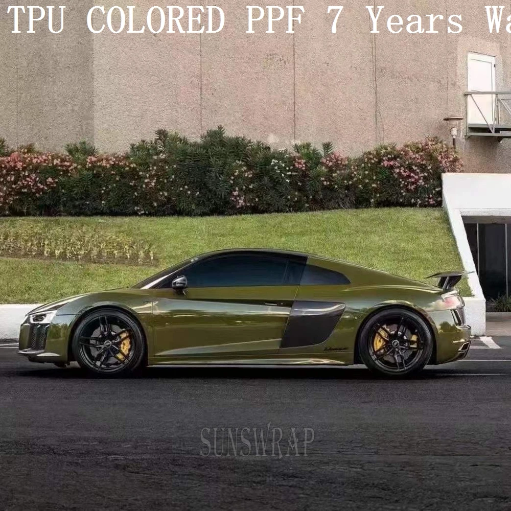 Highest quality Color TPU PPF Crystal Combat Green Film Paint Protection PPF Film Wrap Self-healing thermal repair 5x52ft/roll
Highest quality Color TPU PPF Crystal Combat Green Film Paint Protection PPF Film Wrap Self-healing thermal repair 5x52ft/roll
