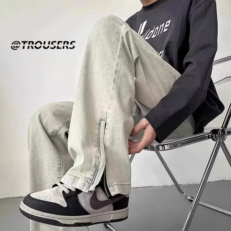 plus Size 300 Pou American High Waist Men's Jeans Loose Straight Leg Waed Autumn Versatile Cool Durable Polyester Fabric
plus Size 300 Pou American High Waist Men's Jeans Loose Straight Leg Waed Autumn Versatile Cool Durable Polyester Fabric