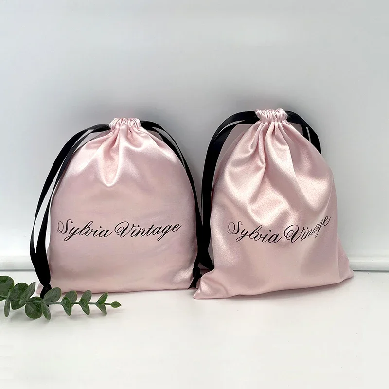 50P Pink Silk Gift Bags Satin Packaging Bags for Business Jewelry Hair Party Candy Makeup Eyelash Drawstring Sachet Print Logo
50P Pink Silk Gift Bags Satin Packaging Bags for Business Jewelry Hair Party Candy Makeup Eyelash Drawstring Sachet Print Logo