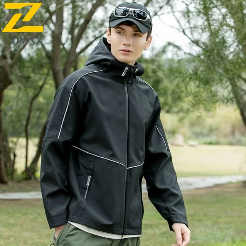 COMXZ Outdoor 2025 Spring Autumn Couple Softshell Windbreaker Men Women Windproof Waterproof Stain Resistant Jacket Travel Coat
COMXZ Outdoor 2025 Spring Autumn Couple Softshell Windbreaker Men Women Windproof Waterproof Stain Resistant Jacket Travel Coat