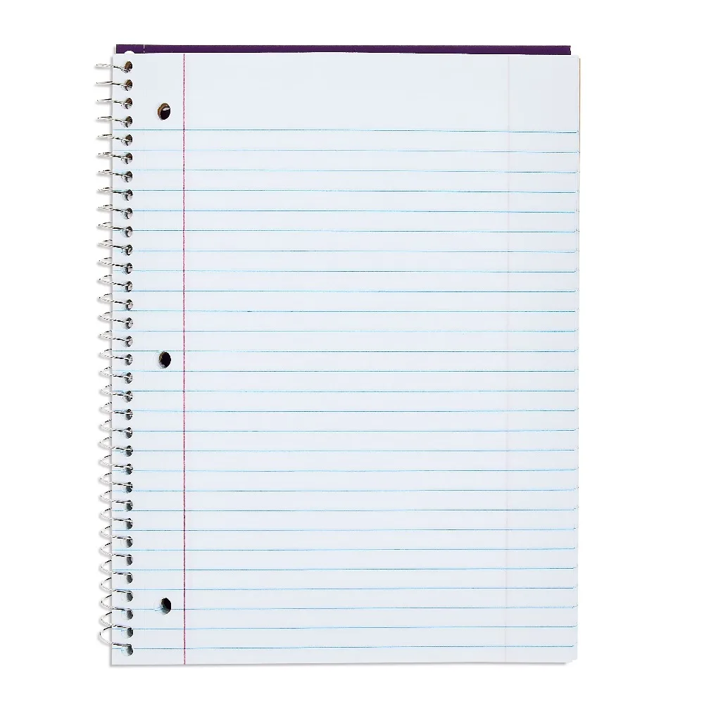 New 3 Subject Spiral Notebook Wide Ruled 8 x 10.5 Inches 120 Sheets Purple College Ruled 2 Pack for School Office Writing Journal Notepad
New 3 Subject Spiral Notebook Wide Ruled 8 x 10.5 Inches 120 Sheets Purple College Ruled 2 Pack for School Office Writing Journal Notepad