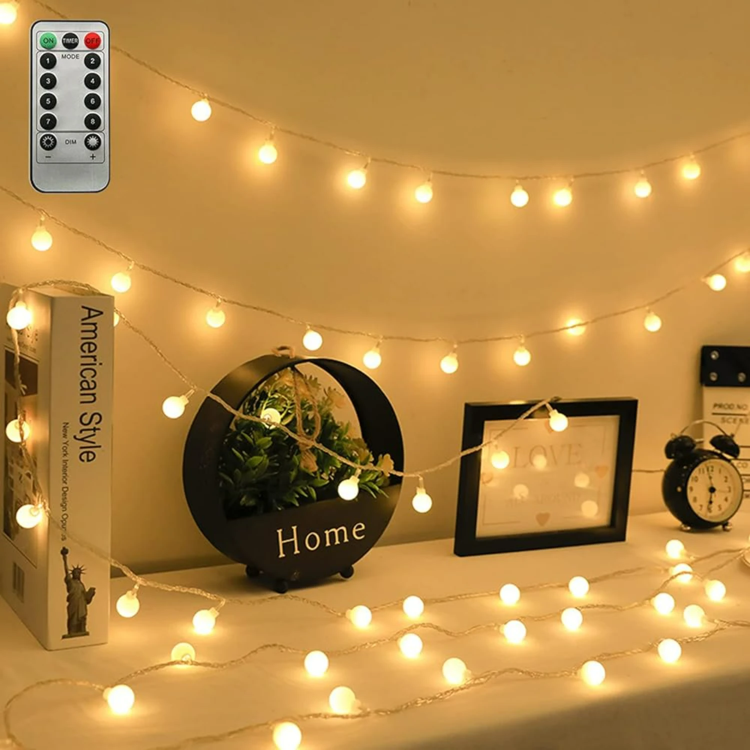Warm and Cozy Waterproof 10FT Globe String Lights with Convenient Remote Control - Exquisite 20LEDs Fairy Ball String Lights for
Warm and Cozy Waterproof 10FT Globe String Lights with Convenient Remote Control - Exquisite 20LEDs Fairy Ball String Lights for