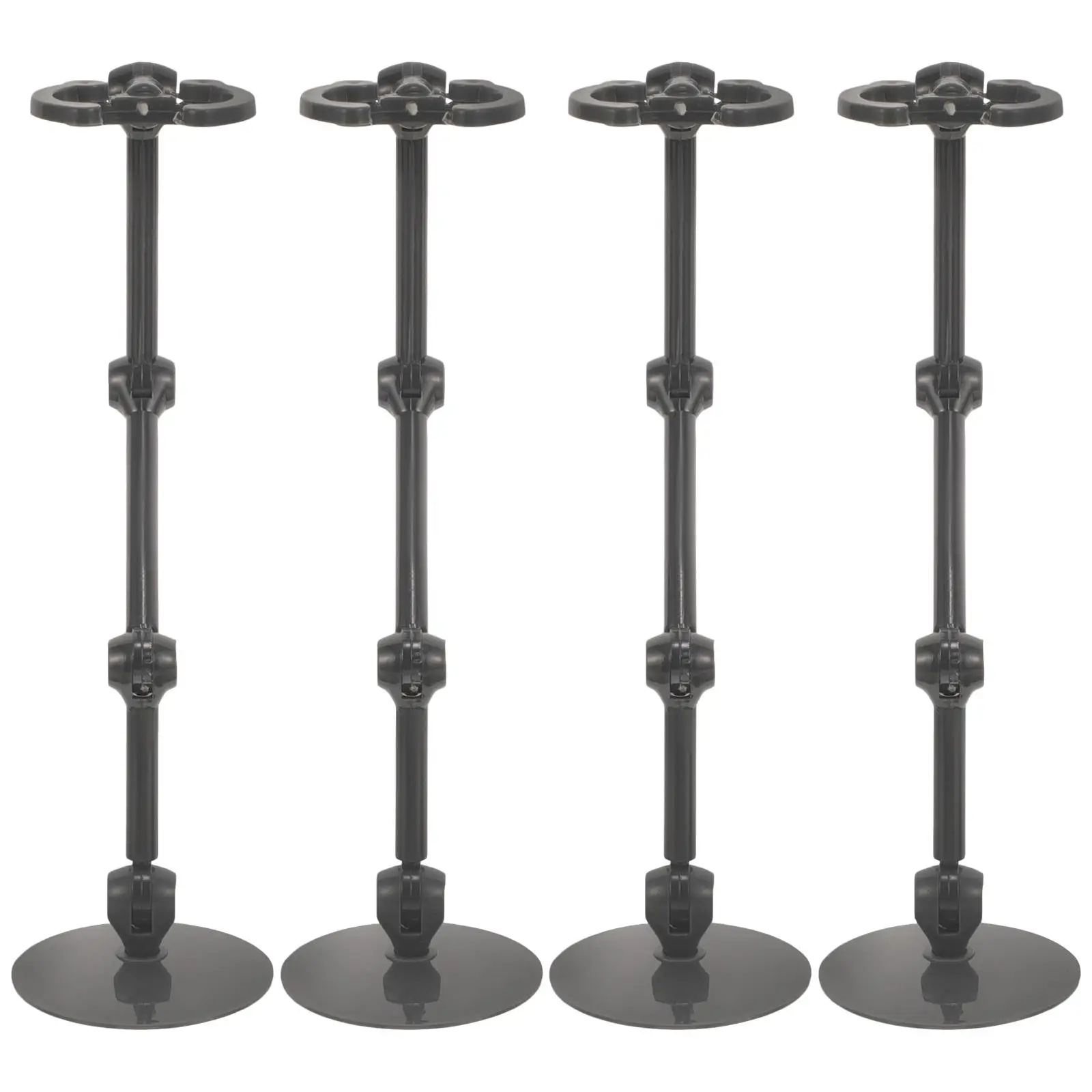 4 Pcs Action Figure Stand Display Shelf Adjustable Stands Doll Accessories Desktop Displaying Rack Black Plastic Model
4 Pcs Action Figure Stand Display Shelf Adjustable Stands Doll Accessories Desktop Displaying Rack Black Plastic Model