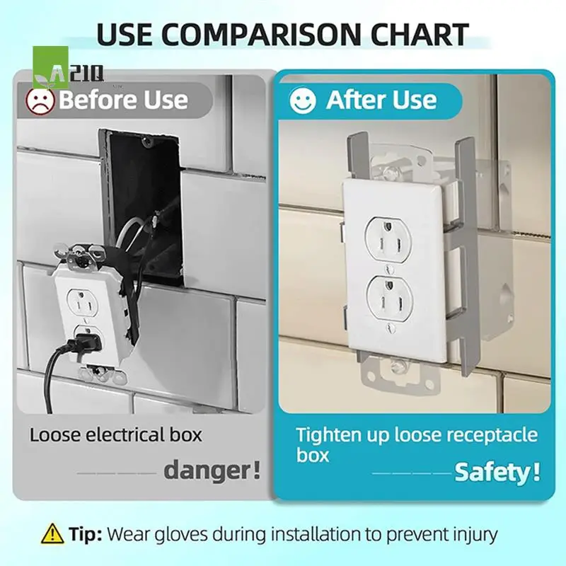 A21Q -10PCS Switch Box Straps Electrical Box F Clips Support Strap On Electrical Outlet Repair For Loose Outlet Fix
A21Q -10PCS Switch Box Straps Electrical Box F Clips Support Strap On Electrical Outlet Repair For Loose Outlet Fix
