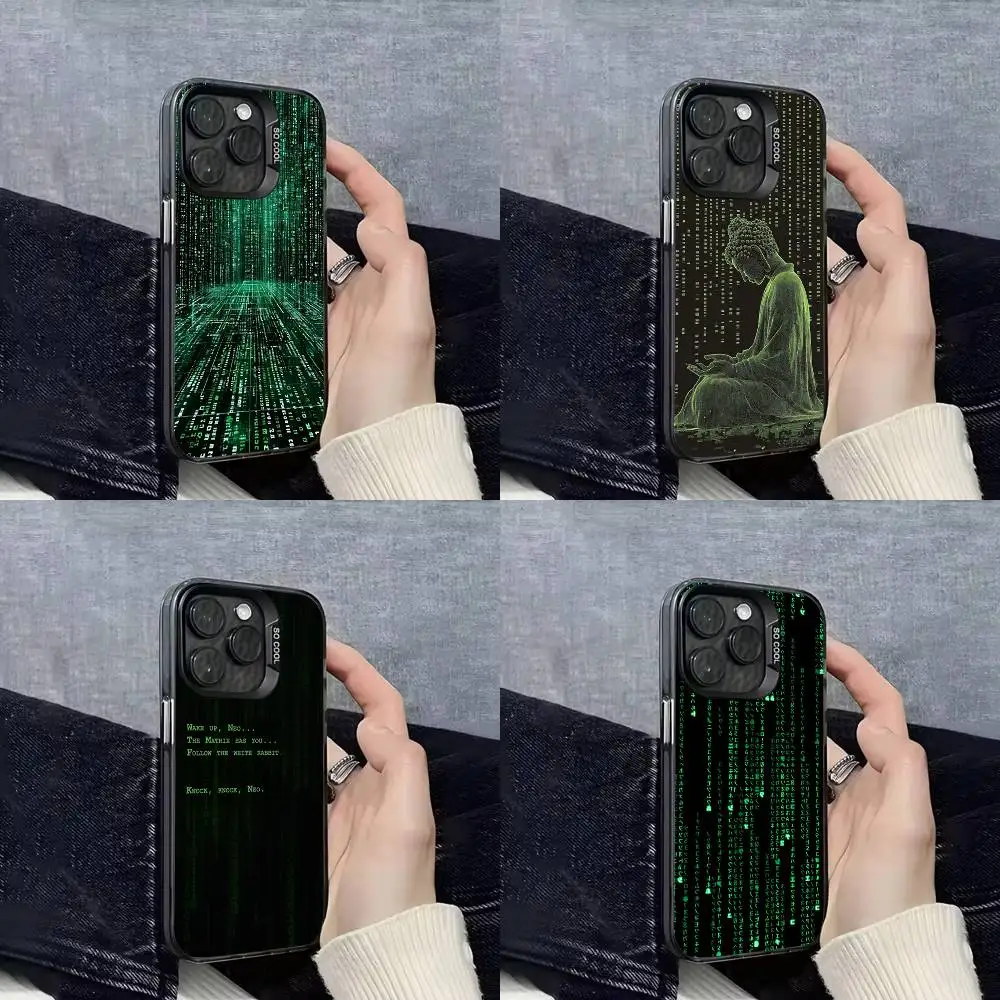 Digital Rain Code The M-Matrix Phone Case For iPhone 16,15,14,13,12,11,Mini,Pro,E,SE4,XS,MAX Black Candy Matte Cover 
Digital Rain Code The M-Matrix Phone Case For iPhone 16,15,14,13,12,11,Mini,Pro,E,SE4,XS,MAX Black Candy Matte Cover
