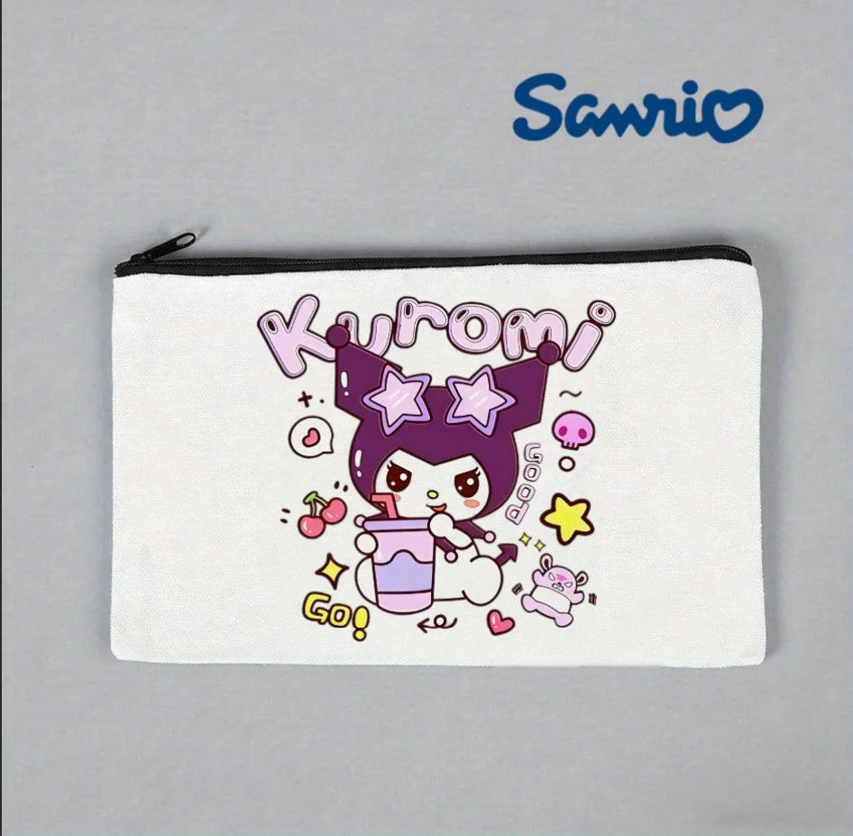 1PC Sanrio Kuromi Bubble Tea Canvas Makeup Bag, Cute Kawaii Cosmetic Pouch
1PC Sanrio Kuromi Bubble Tea Canvas Makeup Bag, Cute Kawaii Cosmetic Pouch
