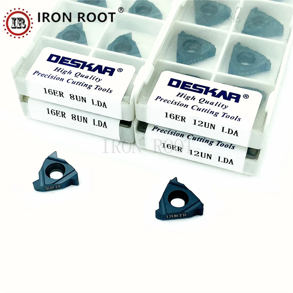 DESKAR 16ER 16IR 8UN 10UN 11UN 12UN 14UN 16UN 18UN 20UN 24UN LDA Thread Carbide Insert CNC Thread Lathe Tool For SER Tool Holder
DESKAR 16ER 16IR 8UN 10UN 11UN 12UN 14UN 16UN 18UN 20UN 24UN LDA Thread Carbide Insert CNC Thread Lathe Tool For SER Tool Holder